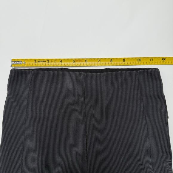 Lululemon Brushed Softstreme Ribbed Zip Flared Pant 32.5" Black Women's Size 2 - Picture 10 of 16